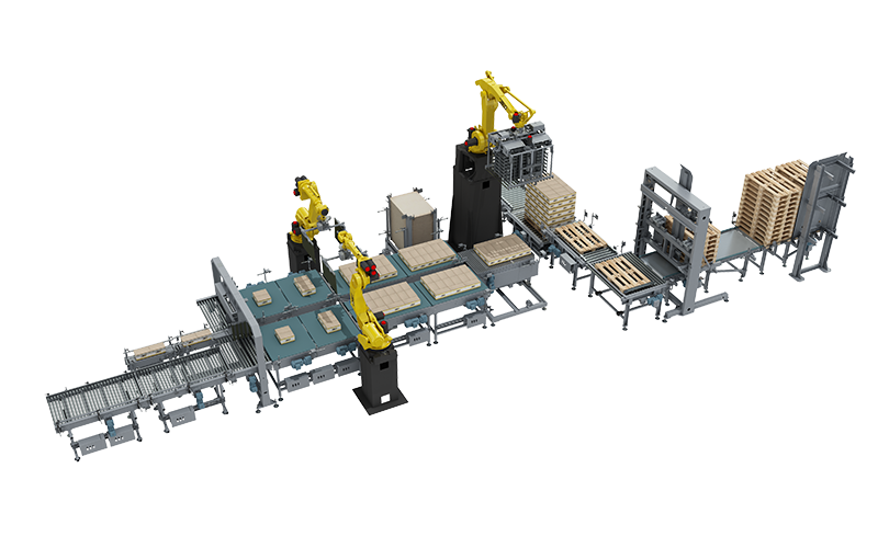 Multi-line Robotic Palletizing System